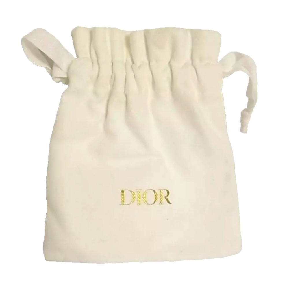 🌸 New🌸Christian dior white drawstring cotton dust bag pouch 6x5"-⚘️💮Auth…